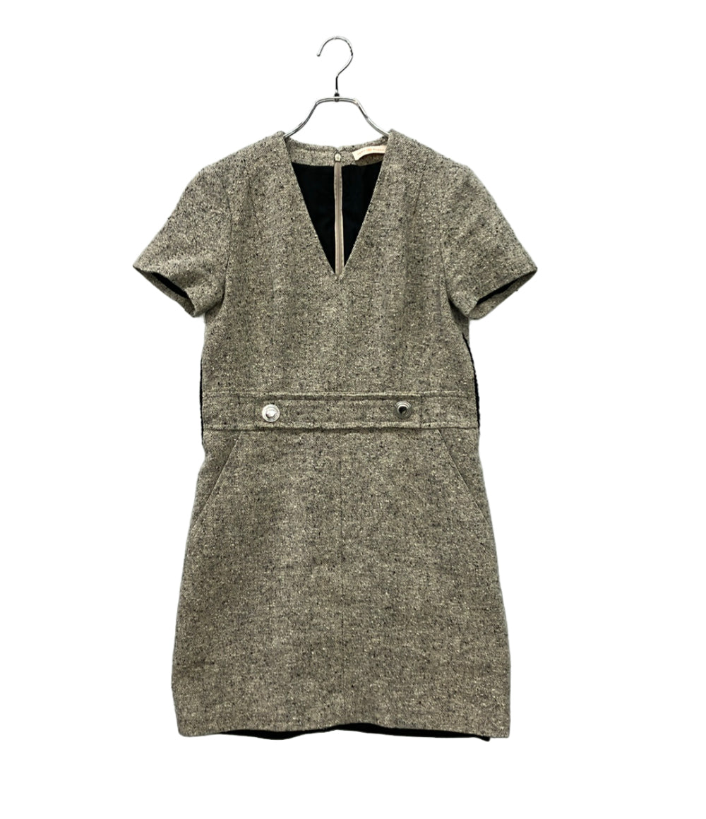 Tory Burch Vネック ツイード半袖ワンピース レディース SIZE 4 (M) トリーバーチ