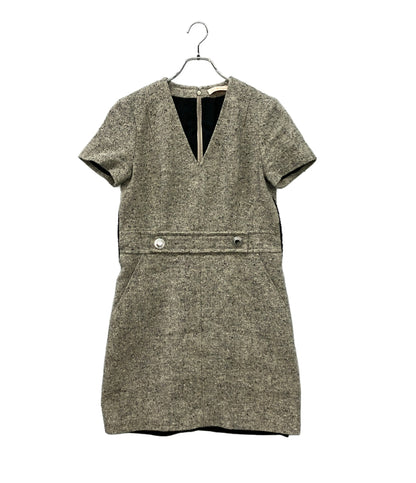 Tory Burch Vネック ツイード半袖ワンピース レディース SIZE 4 (M) トリーバーチ