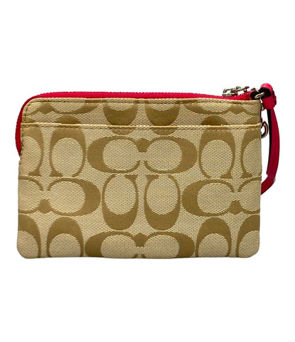 美品 コーチ ポーチ シグネチャー レディース COACH