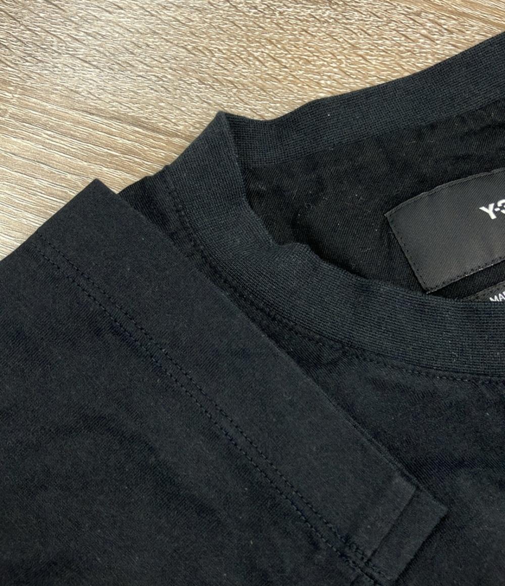 Y-3 長袖Tシャツ フラワーグラフィック ストリート メンズ SIZE L ワイスリー