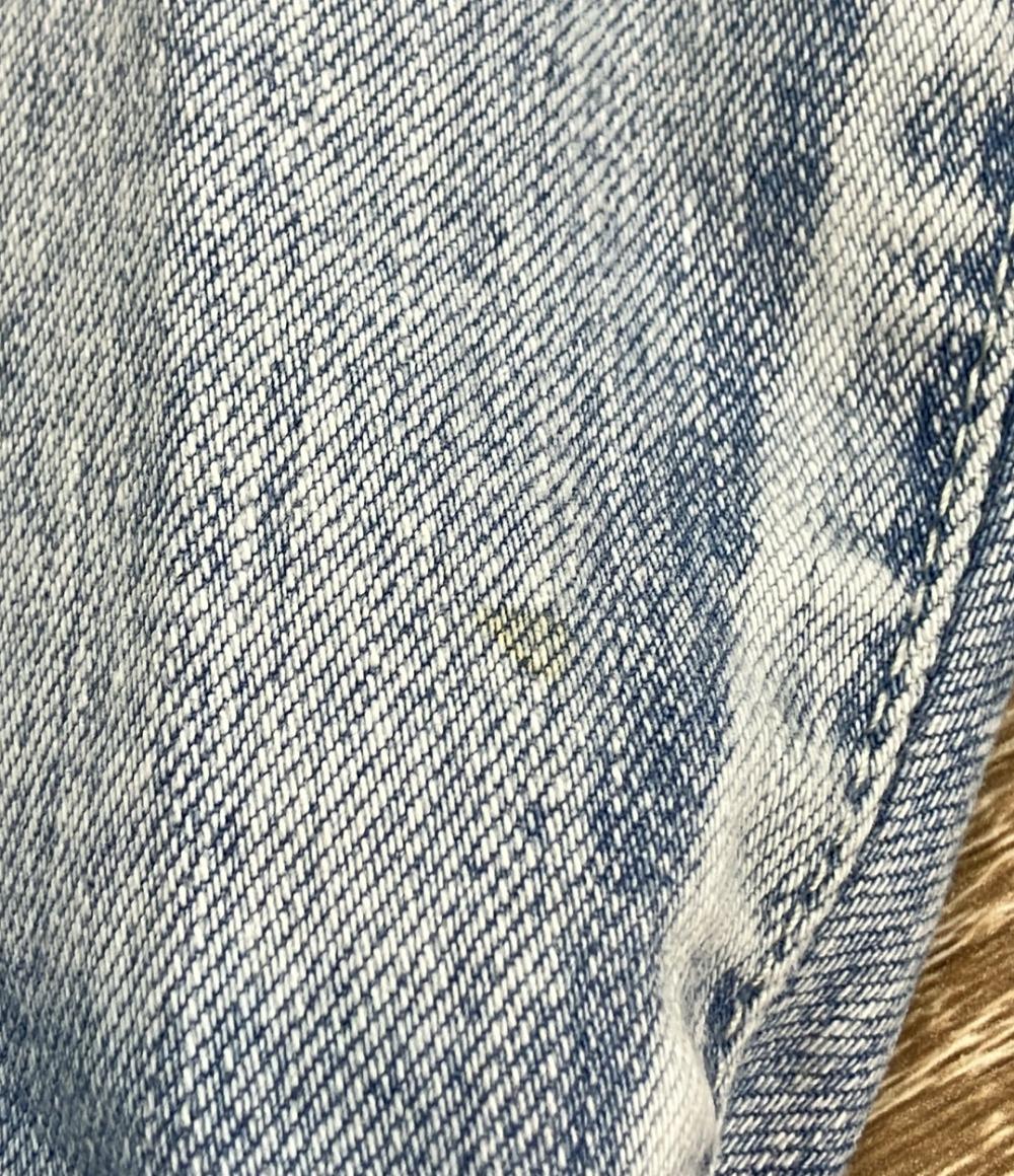 BALMAIN 蛇腹バイカーデニムパンツ ダメージ加工 メンズ SIZE 28 (S