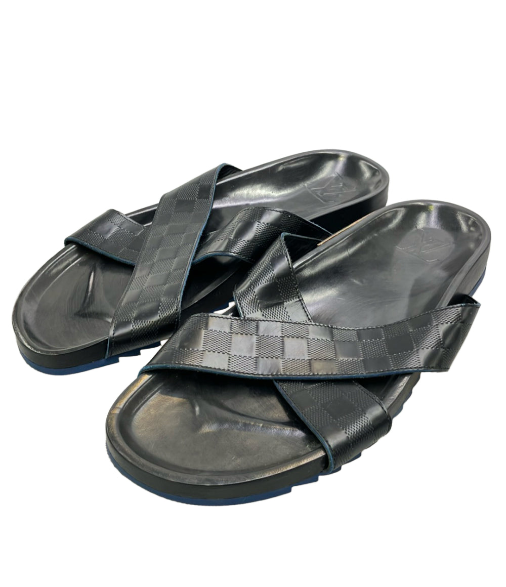 訳あり LOUIS VUITTON クロスストラップサンダル メンズ SIZE 10 ルイ・ヴィトン