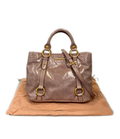 Miu Miu 2way ハンドバッグ ショルダーバッグ 斜め掛け レディース ミュウ ミュウ