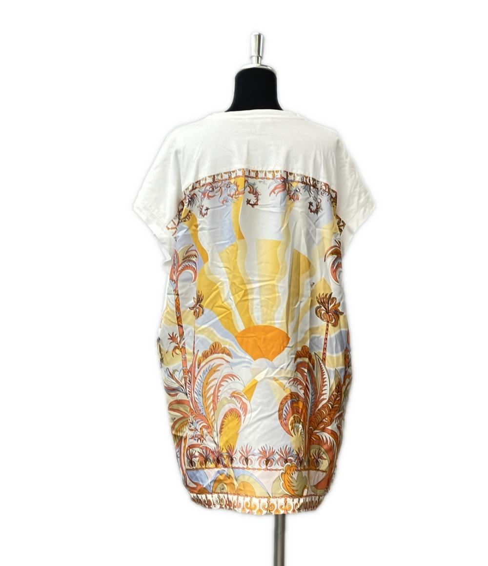 エミリオ・プッチ ノースリーブTシャツワンピース バックプリント レディース SIZE S Emilio Pucci