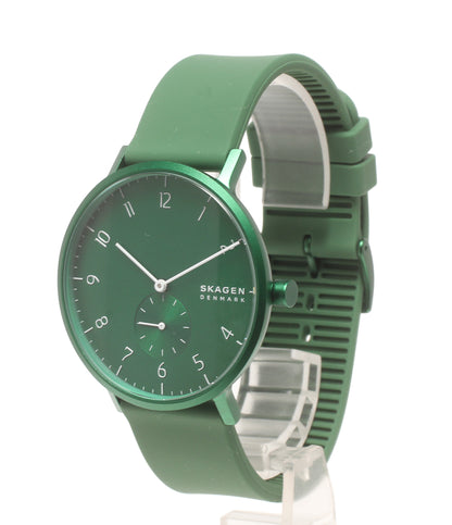 美品 SKAGEN 腕時計 アーレンクルール クオーツ グリーン SKW6545 レディース メンズ スカーゲン