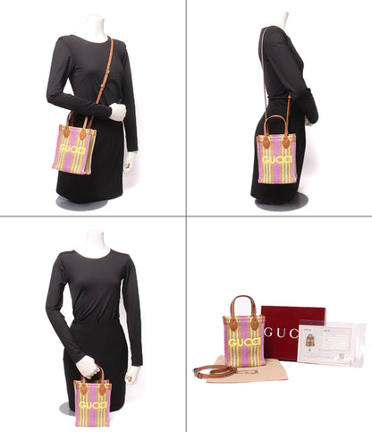 美品 GUCCI 2WAY ハンドバッグ ショルダーバッグ 肩掛け 斜め掛け 780083 525040 レディース グッチ