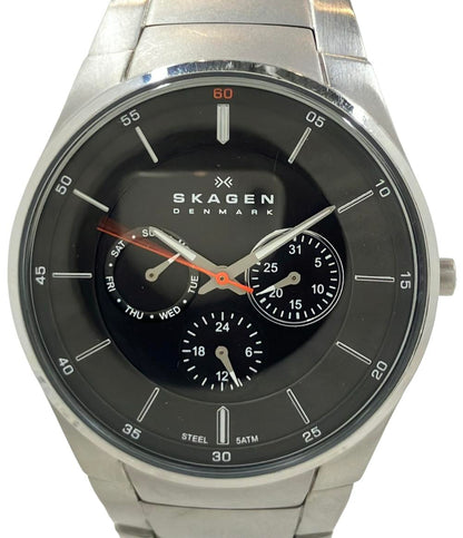 スカーゲン 腕時計 クオーツ ブラック SKW6054 メンズ SKAGEN