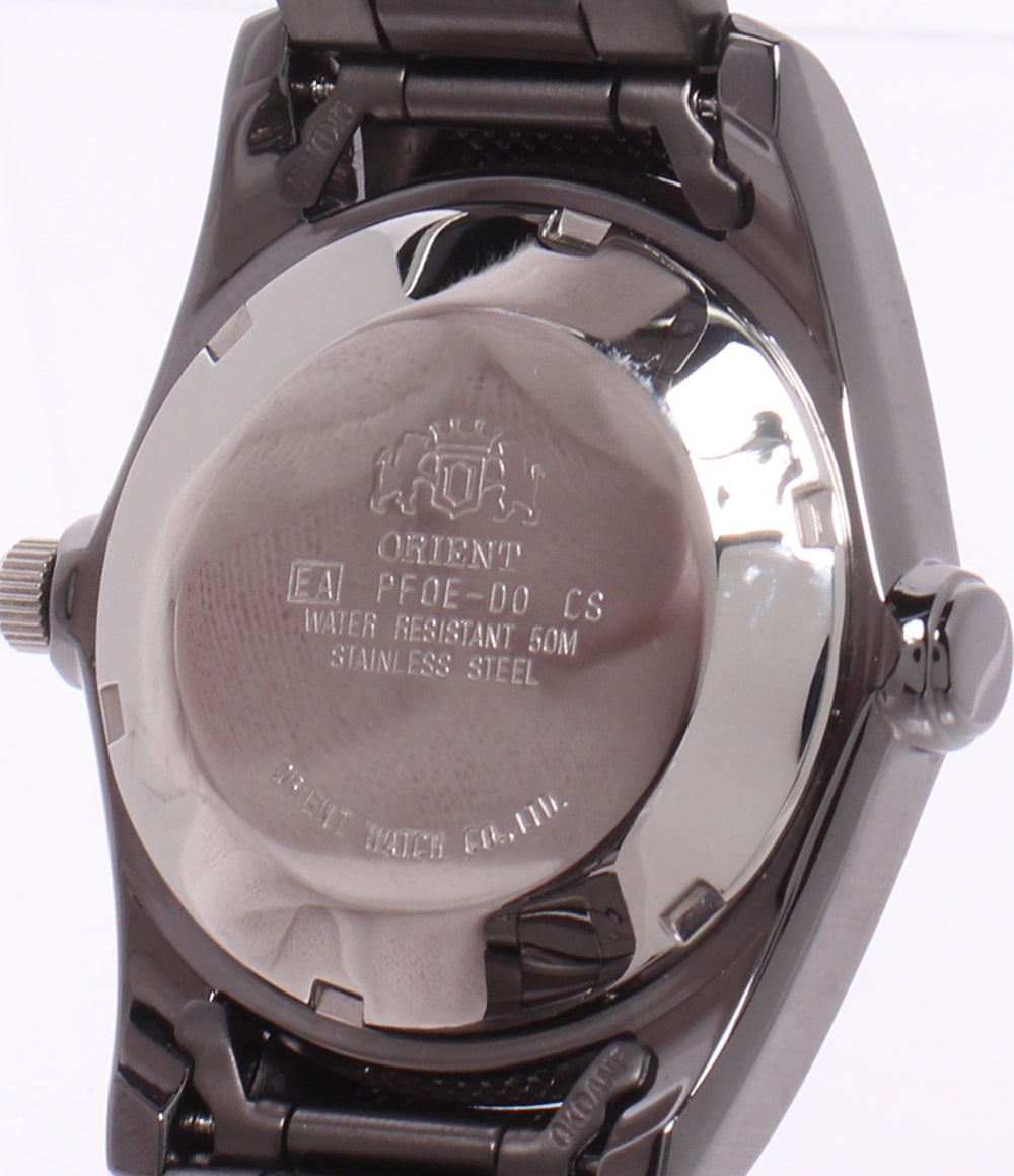 ORIENT 腕時計 自動巻き ブラック PF0E-D0 メンズ オリエント