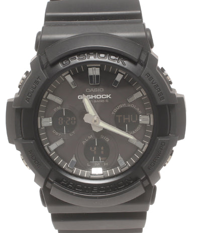 美品 CASIO 腕時計 G-SHOCK 電波ソーラー ソーラー ブラック GAW-100B メンズ カシオ