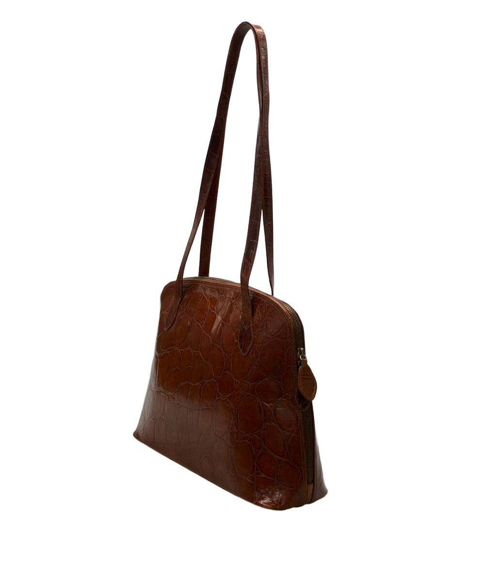 FURLA トートバッグ 肩掛け クロコ型押し レディース フルラ