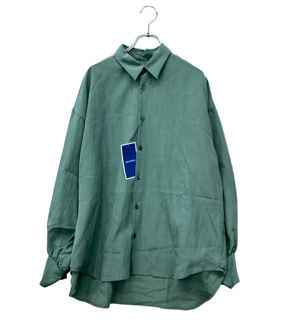 heliopole 長袖シャツ VINTAGE POPLIN REGULAR SHIRT タグ付き フロントボタン レディース SIZE 38 (M) エリオポール
