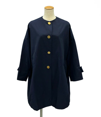 美品 Traditional Weatherwear マールトンノーカラーコート MACKJ202509 レディース SIZE 34 (XS) トラディショナルウェザーウェア