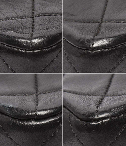 CHANEL チェーンショルダーバッグ ゴールド金具 マトラッセ20 ラムスキン 1番台 シングルチェーン シングルフラップ レディース シャネル