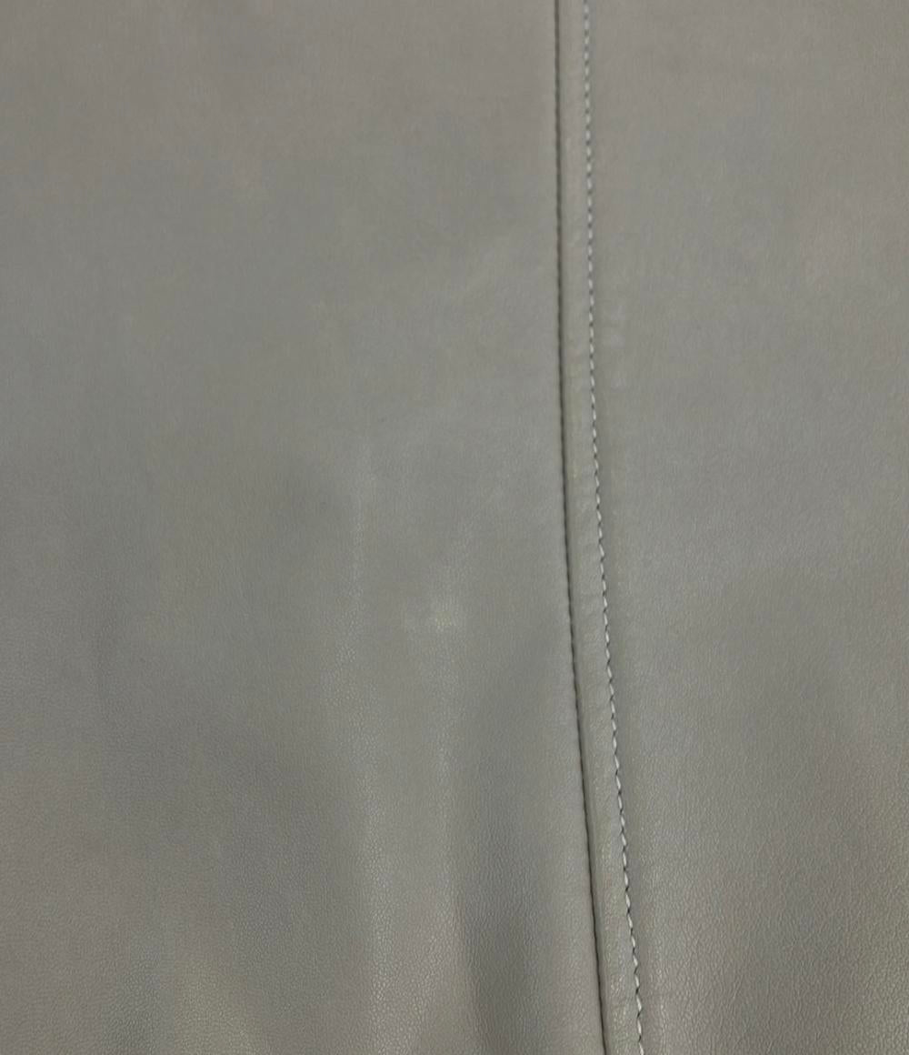 BARNEYS NEW YORK シングルライダースジャケット 羊革 レディース SIZE