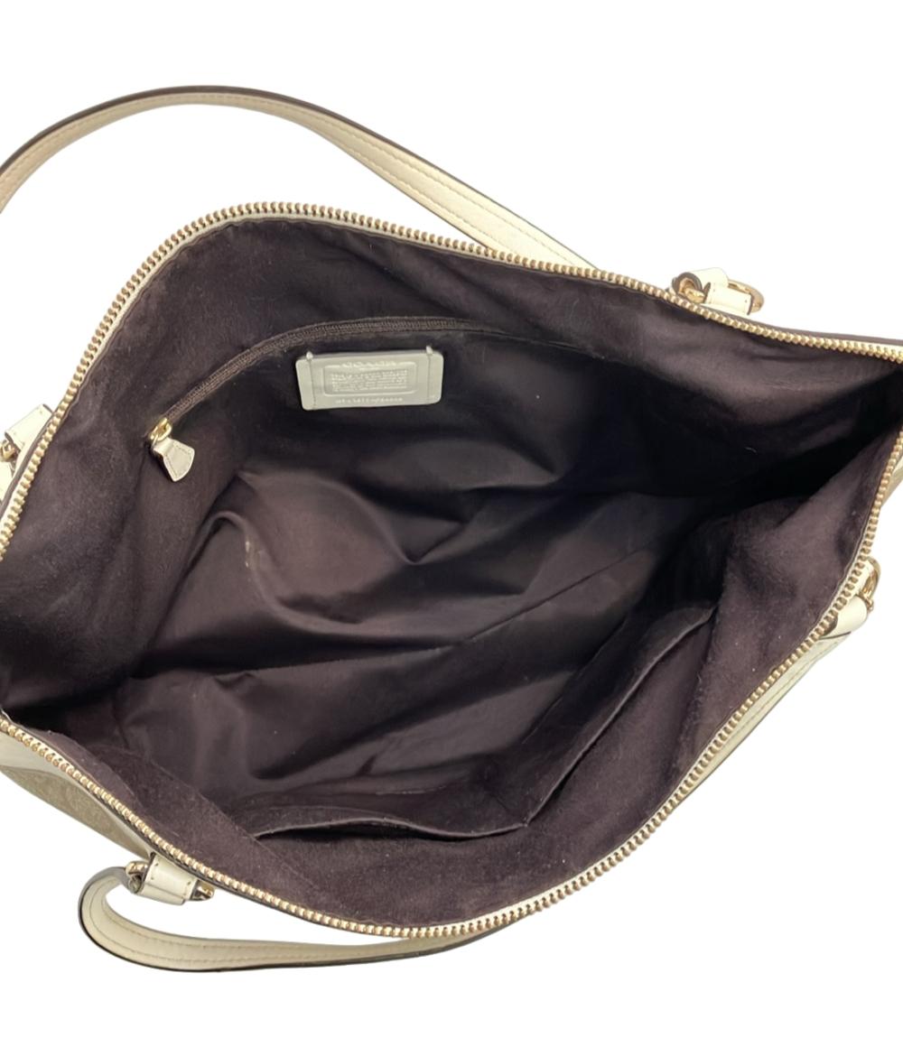 特注品 COACH ベージュ/ピンク ロゴバッグ F58286 【公式通販】