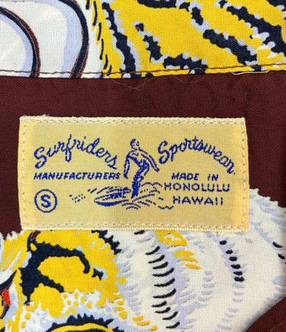 SUN SURF アロハシャツ トルネードタイガー メンズ SIZE S サンサーフ