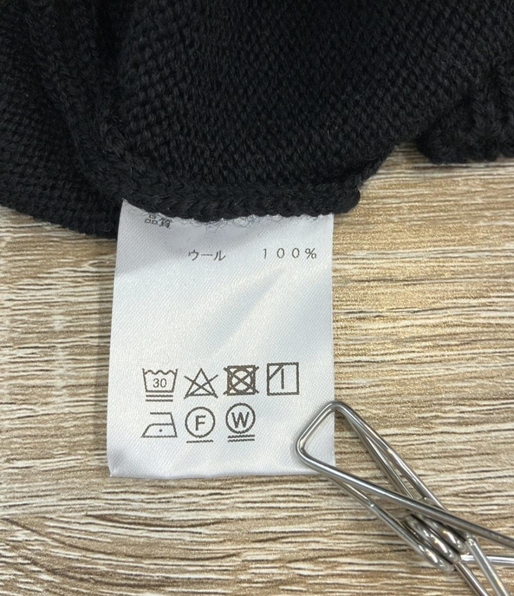 OBLI 長袖ニット フリルハートニット ウール100% レディース オブリ