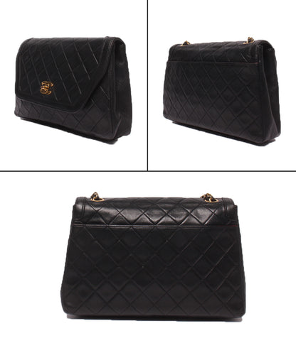 CHANEL チェーンショルダーバッグ ゴールド金具 シングルチェーン シングルフラップ 1番台 斜め掛け ダイアナマトラッセ レディース シャネル
