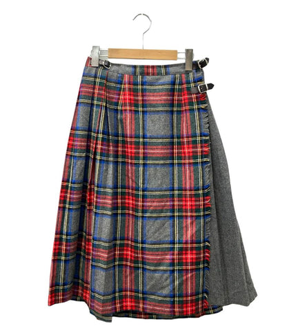 オニールオブダブリン チェックプリーツラップスカート レディース SIZE 10 (M) O’NEIL of DUBLIN