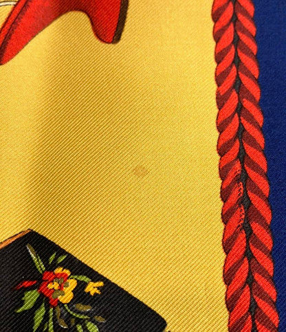 美品 サルヴァトーレフェラガモ スカーフ シルク100% レディース Salvatore Ferragamo