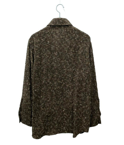 美品 AURALEE ツイード長袖シャツ HOMESPUN TWEED SHIRT A24AB03HT メンズ SIZE 1 (S) オーラリー