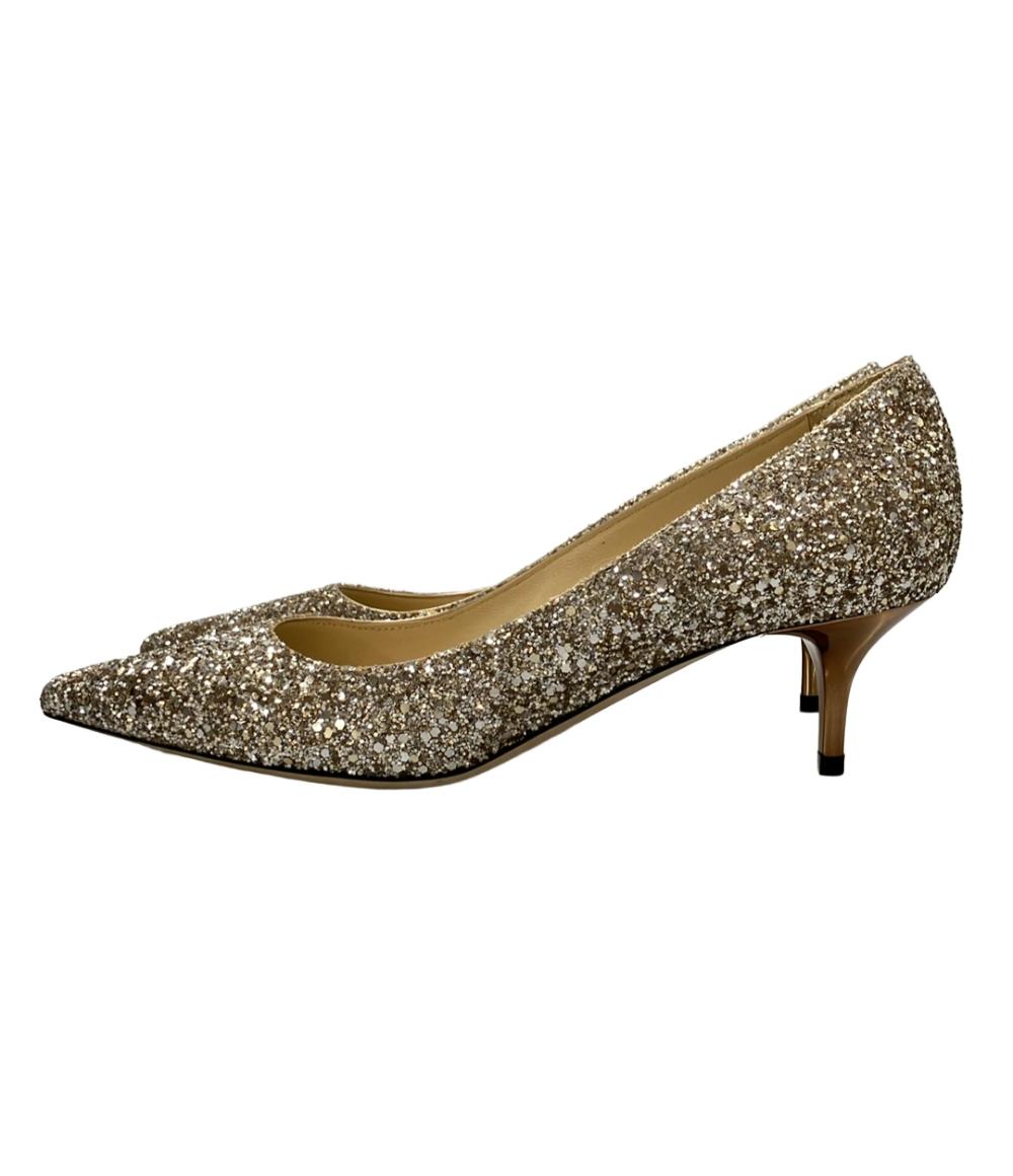 JIMMY CHOO グリッター ハイヒール JIMMY CHOO メッシュグリッター