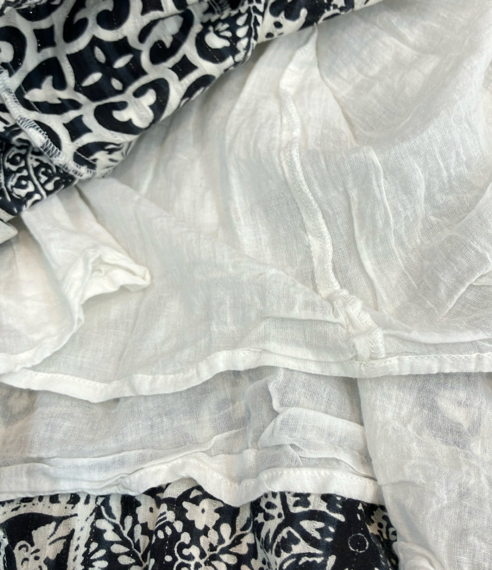 sara mallika 長袖ワンピース パターン レディース SIZE S サラマリカ