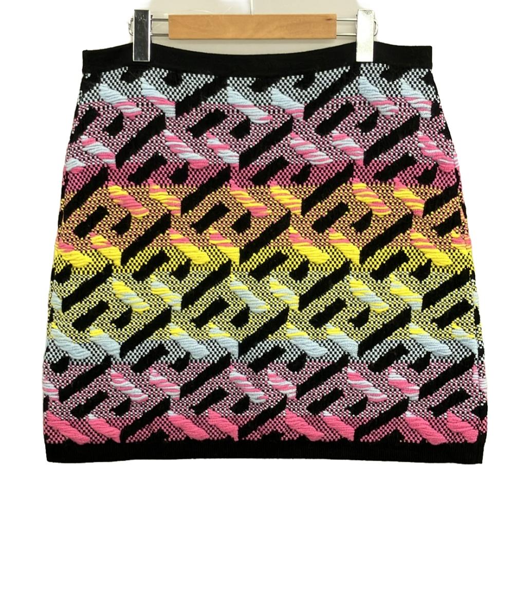 美品 ヴェルサーチ ニットスカート レディース SIZE 46 (XL) VERSACE
