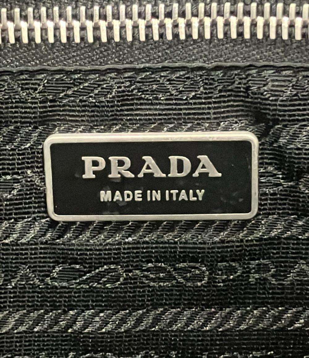 プラダ 2WAYハンドバッグ ショルダーバッグ 三角ロゴプレート パイソン レディース PRADA
