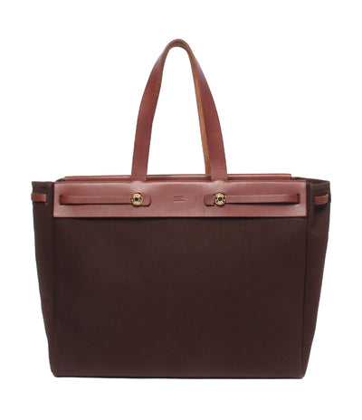 HERMES トートバッグ ショルダーバッグ 肩掛け ゴールド金具 □F刻印 エールバッグ カバス MM レディース エルメス