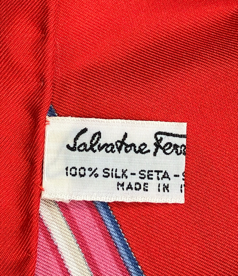 Salvatore Ferragamo スカーフ シルク100% アニマル柄 レディース サルヴァトーレフェラガモ