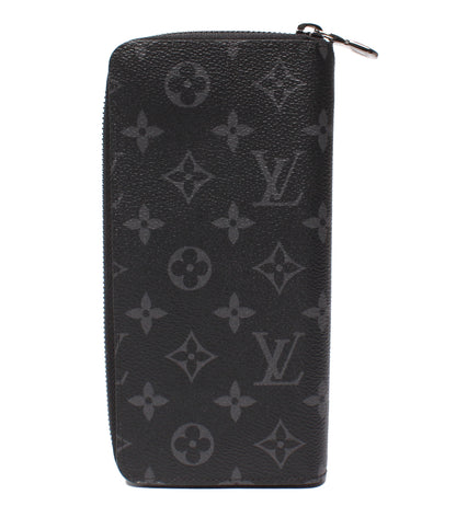 美品 LOUIS VUITTON ラウンドファスナー長財布 ジッピーウォレット・ヴェルティカル モノグラム・エクリプス M62295 メンズ ルイ・ヴィトン