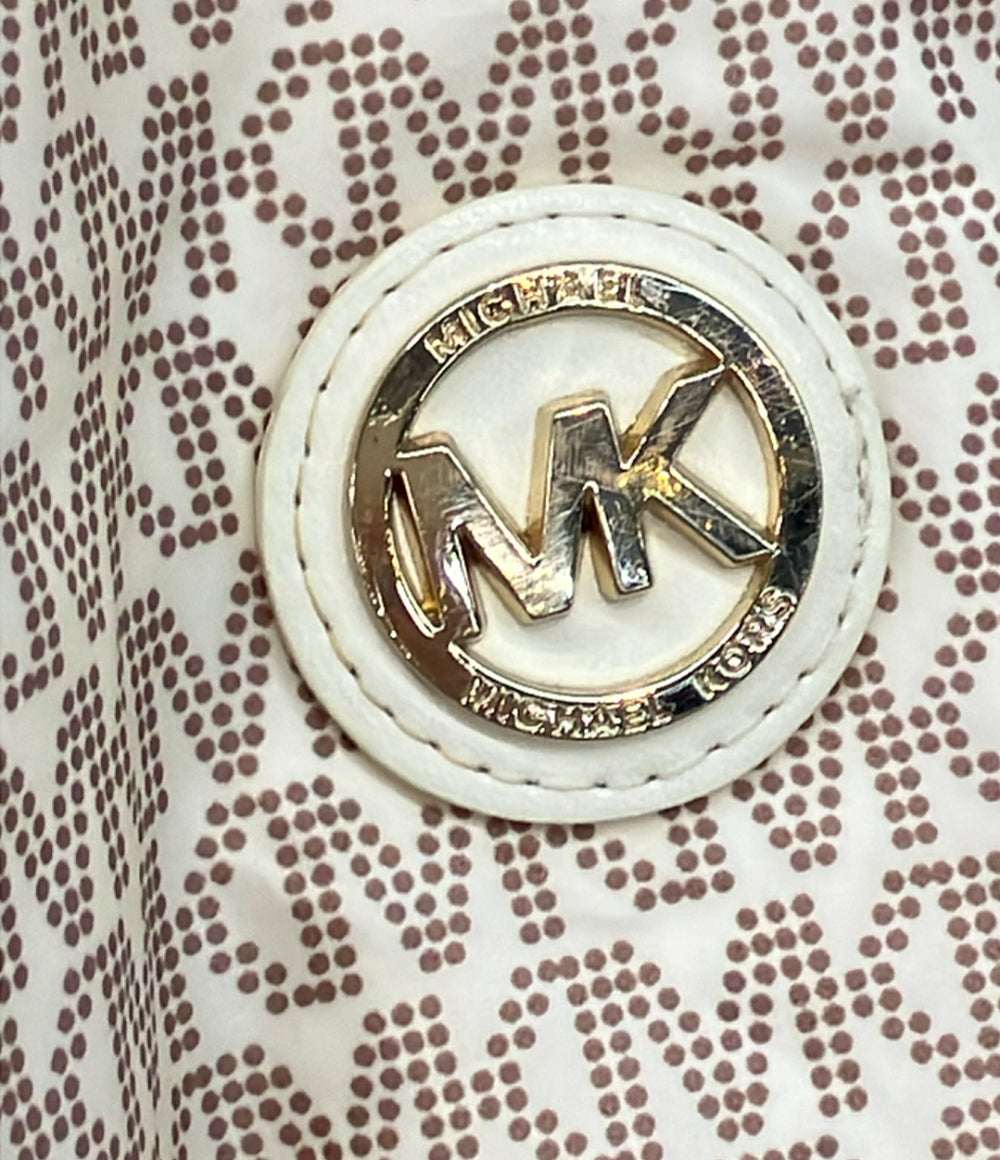 MICHAEL KORS ダウンジャケット モノグラム柄 クロップド丈 レディース SIZE M マイケルコース