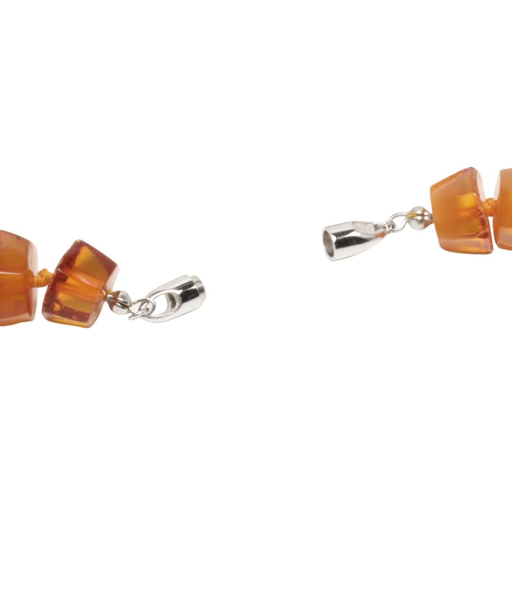 ネックレス 琥珀 11-20mm レディース