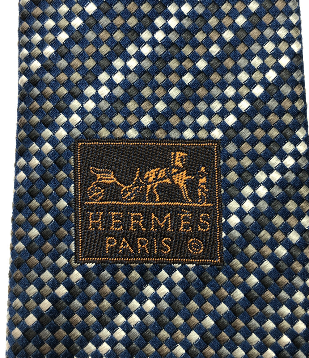 エルメス  ネクタイ シルク100％ 総柄      メンズ  (複数サイズ) HERMES