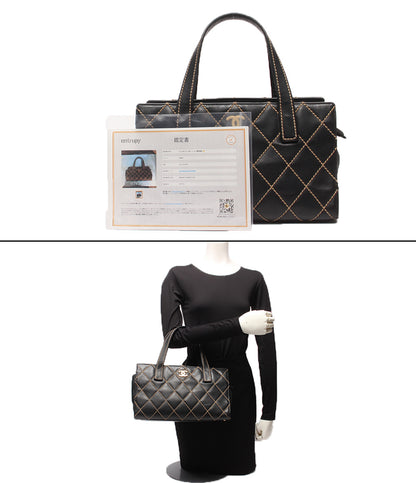 CHANEL ハンドバッグ 9番台 ゴールド金具 ワイルドステッチ レディース シャネル