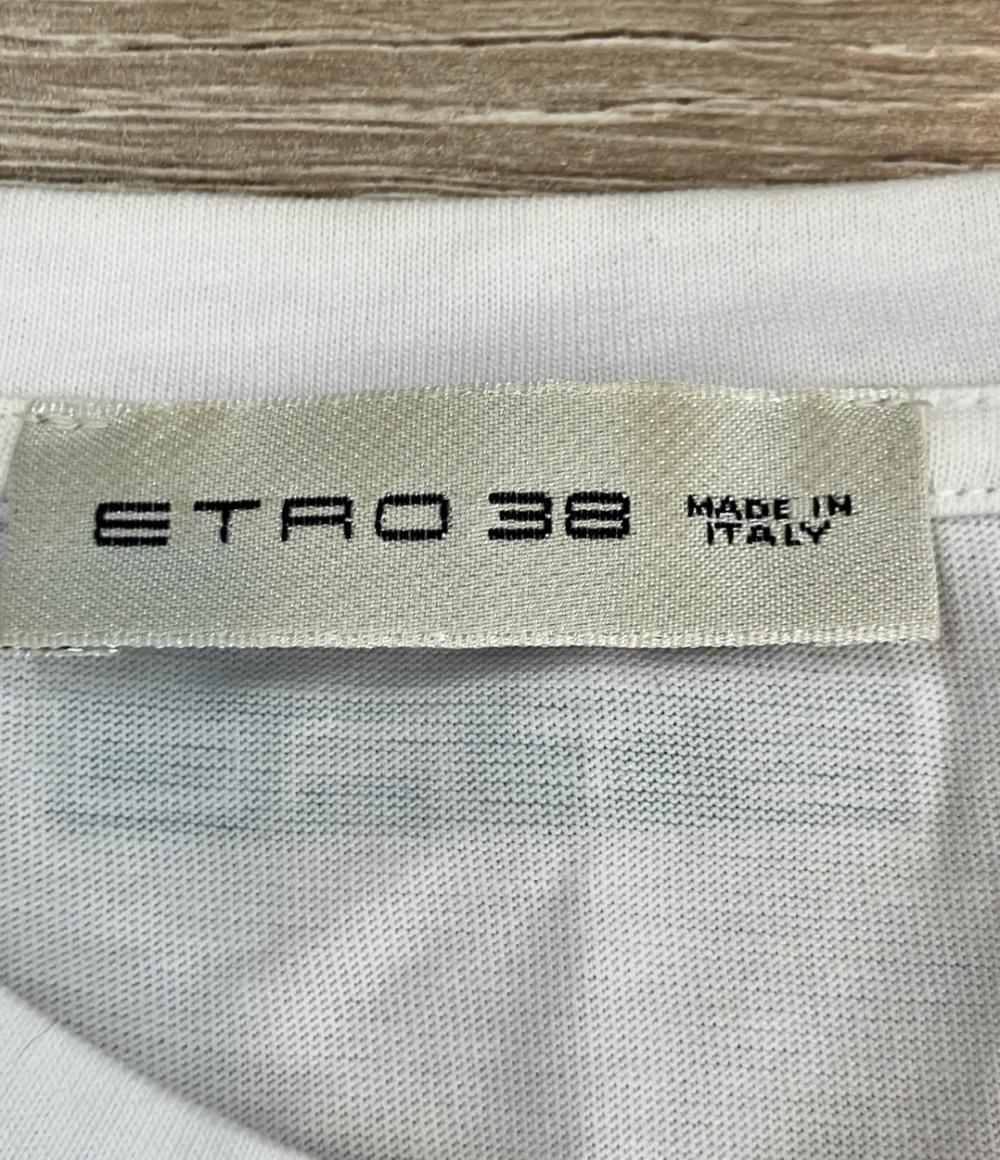 訳あり ETRO 半袖Tシャツ 刺繍 192-18031-7951 レディース SIZE 38 (S) エトロ
