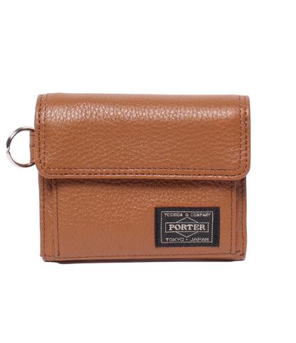 美品 PORTER 三つ折り財布 キーリング付き メンズ ポーター