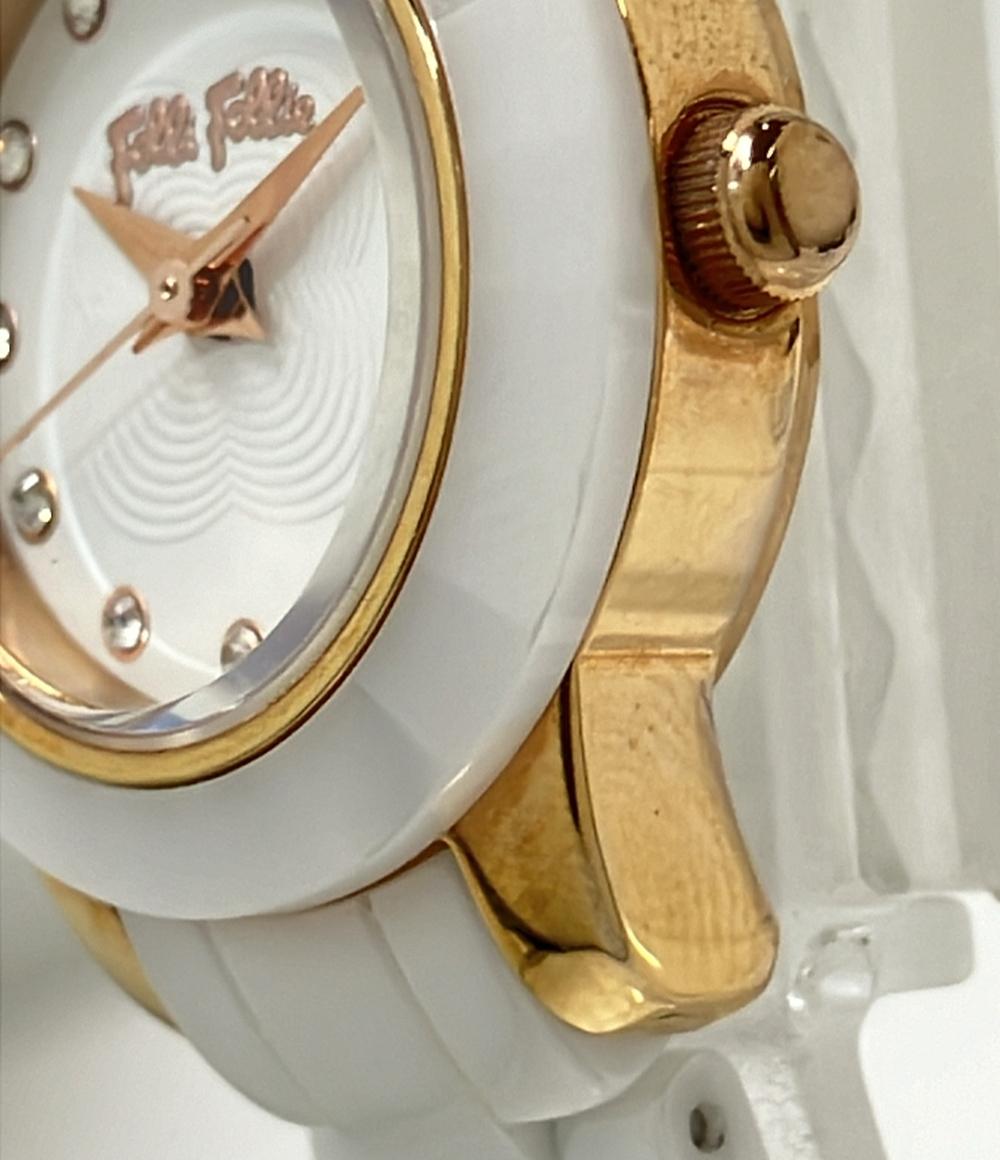 フォリフォリ 腕時計 クオーツ ホワイト レディース Folli Follie