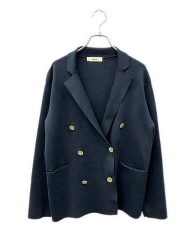 ebure コットンシルク ニットジャケット レディース エブール