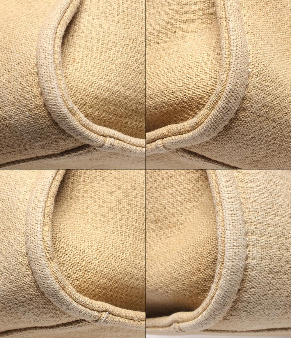 シャネル トートバッグ ショルダーバッグ シルバー金具 ドーヴィルトート キャンバス   レザー レディース CHANEL