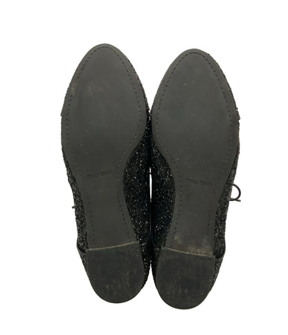 Miu Miu グリッター レースアップシューズ レディース SIZE 37 (23.5cm) ミュウ ミュウ