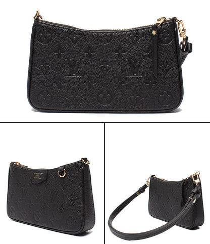 美品 LOUIS VUITTON ショルダーバッグ 肩掛け 斜め掛け イージー･ポーチ モノグラム アンプラント M80349 レディース ルイ・ヴィトン