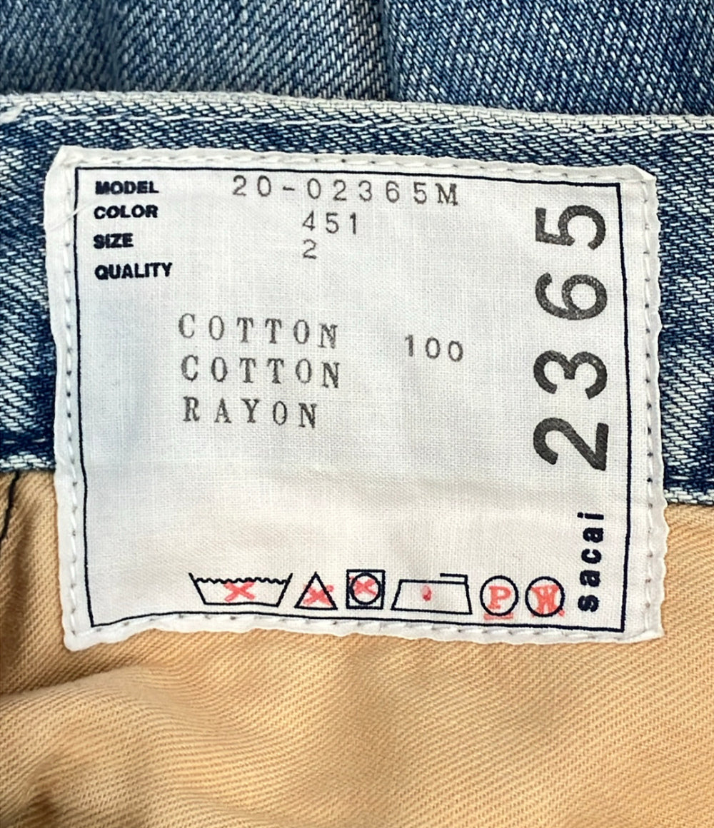 Sacai ベルテッド カットオフ デニムパンツ 20-02365M メンズ SIZE 2 サカイ