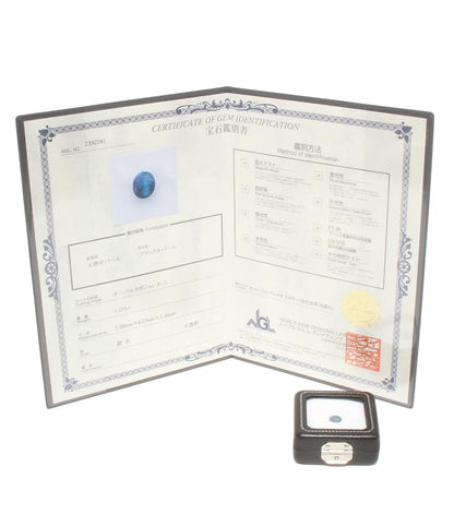 美品 ブラックオパール 1.255ct ルース オーバルカボションカット