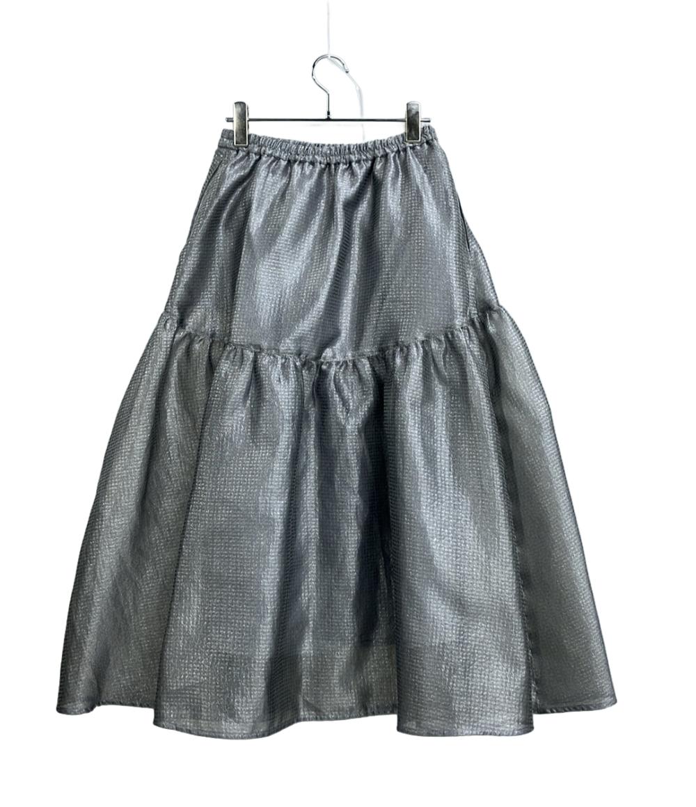 美品 UNITED ARROWS ジャガードスカート スケルトン シャイン 1524-2-150020 レディース SIZE 36 (S) ユナイテッドアローズ