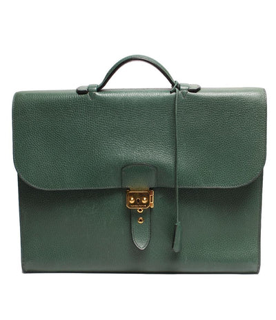 エルメス ビジネスバッグ ブリーフケース □B刻印 ゴールド金具 サックアデペッシュ 38 トゴ メンズ HERMES