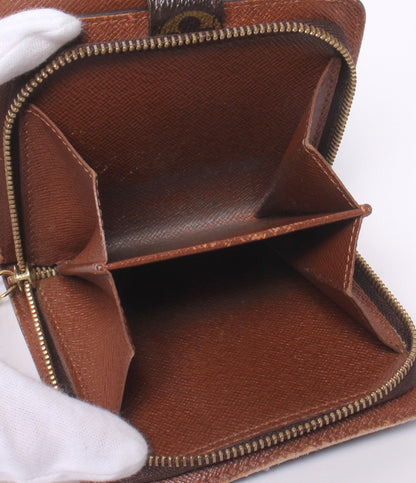 訳あり LOUIS VUITTON 二つ折り財布 コンパクト ジップ モノグラム M61667 レディース メンズ ルイ・ヴィトン
