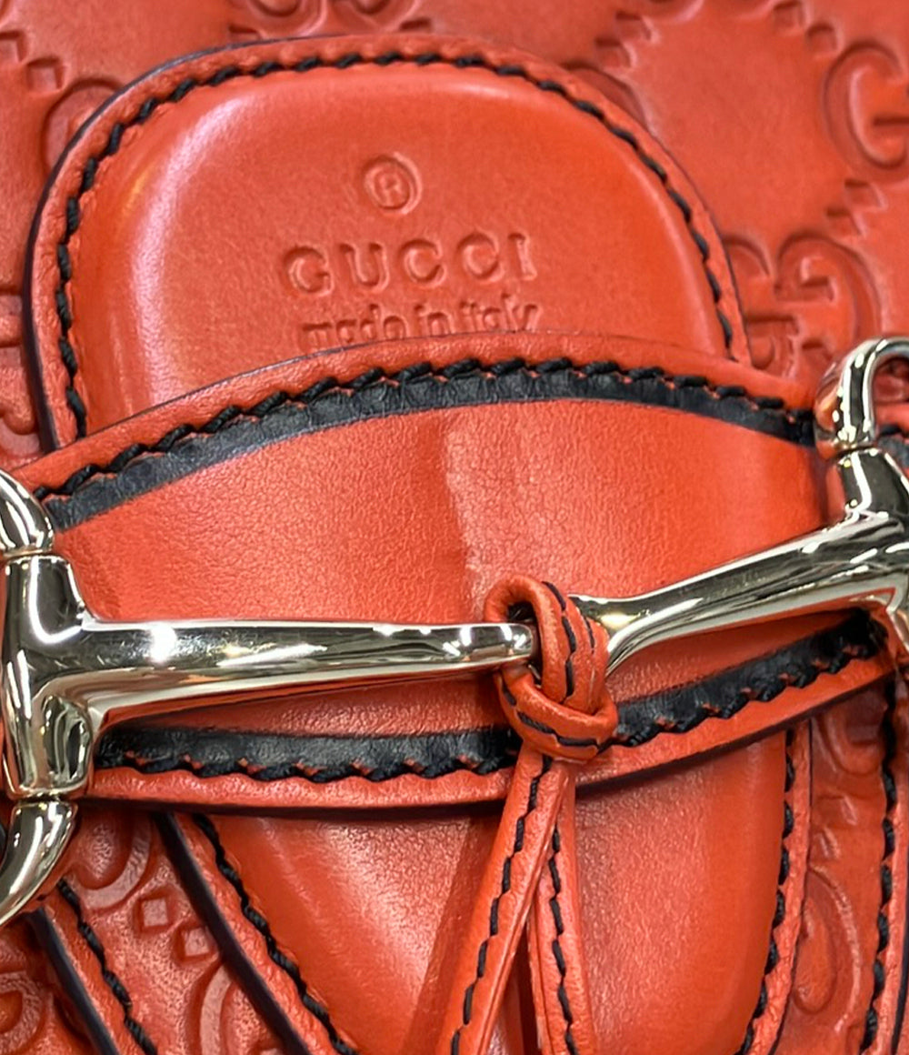 美品 GUCCI チェーンショルダーバッグ 肩掛け エミリー グッチシマ 295402 213317 レディース グッチ