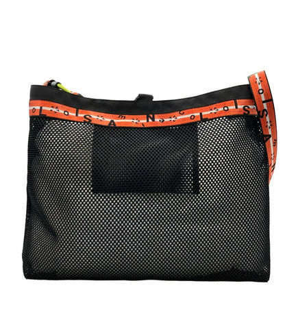 美品 SILNA MINACORO ショルダーバッグ 斜め掛け 肩掛け メッシュバッグ レディース シルナミナコロ